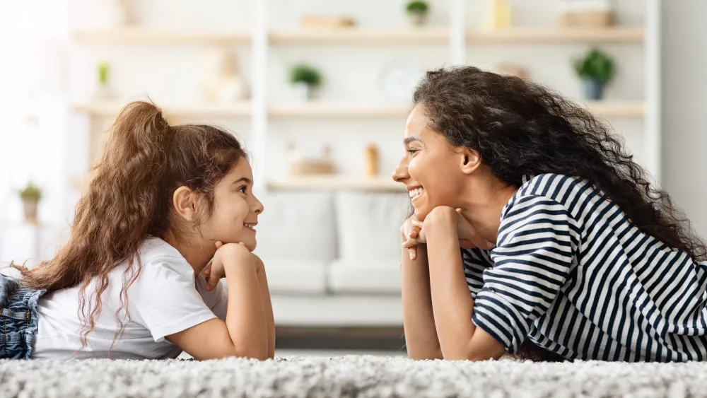 Woman participating in a rehab program for women and kids in orange county.